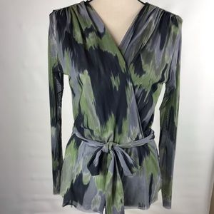 Sweet Pea By Stacy Frati Double Layer Mesh Top